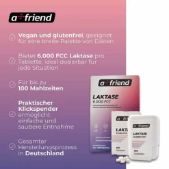 A Friend Laktase 6.000 FCC bei Laktoseintol.Tabletten , 100 St