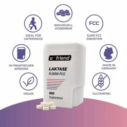 A Friend Laktase 6.000 FCC bei Laktoseintol.Tabletten , 100 St