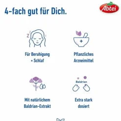 New Abtei Baldrian Forte Beruhigungsdragees, 30 St