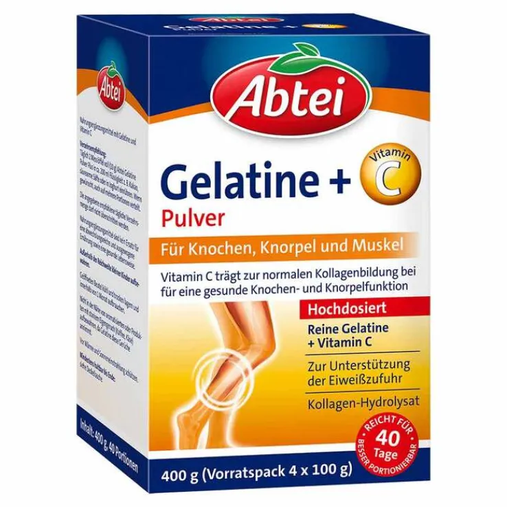 Abtei Gelatine Plus Vitamin C Pulver, 400 g