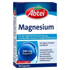 Clearance Abtei Magnesium 240 mg Kapseln Titandioxidfrei de / AT, 40 St Magnesium