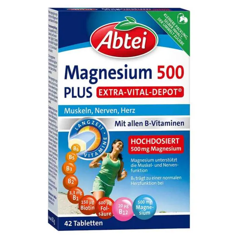 Abtei Magnesium 500 Plus Tabletten, 42 St