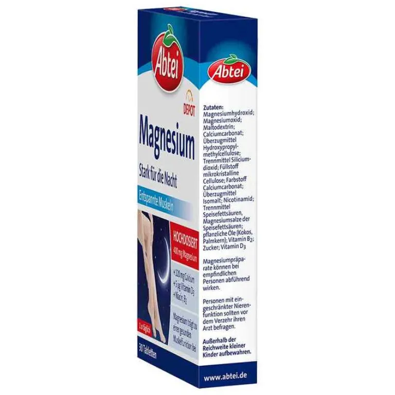 Discount Abtei Magnesium Stark für die Nacht Depot Tabletten, 30 St
