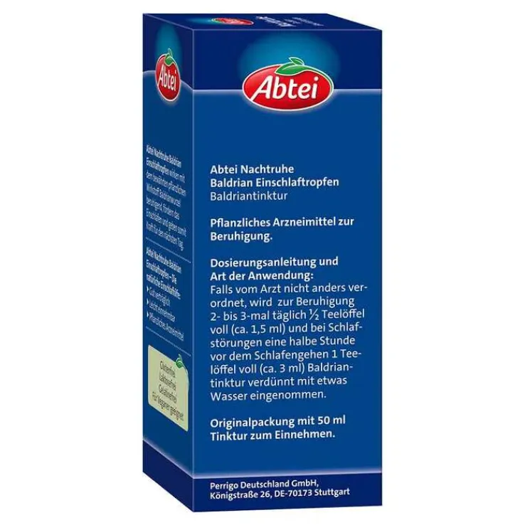 Abtei Nachtruhe Baldrian Einschlaftropfen, 50 ml