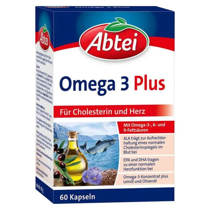 Abtei Omega-3 Plus Kapseln , 60 St