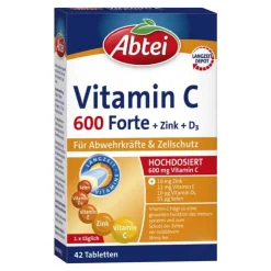 Outlet Abtei Vitamin C 600 Forte Tabletten Titandioxidfrei , 42 St