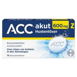 Online akut 600 mg Z Hustenlöser, Brausetabletten, 10 St Hustenlöser