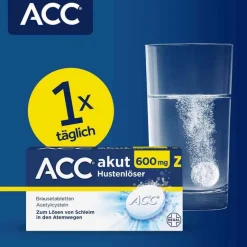 Online akut 600 mg Z Hustenlöser, Brausetabletten, 10 St Hustenlöser