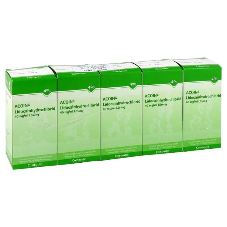 Sale Acoin Lidocainhydrochlorid 40 mg / ml Lösung, 5X50 ml