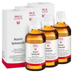Aconit Schmerzöl, 3x100 ml Medikamente Gegen Nervenschmerzen