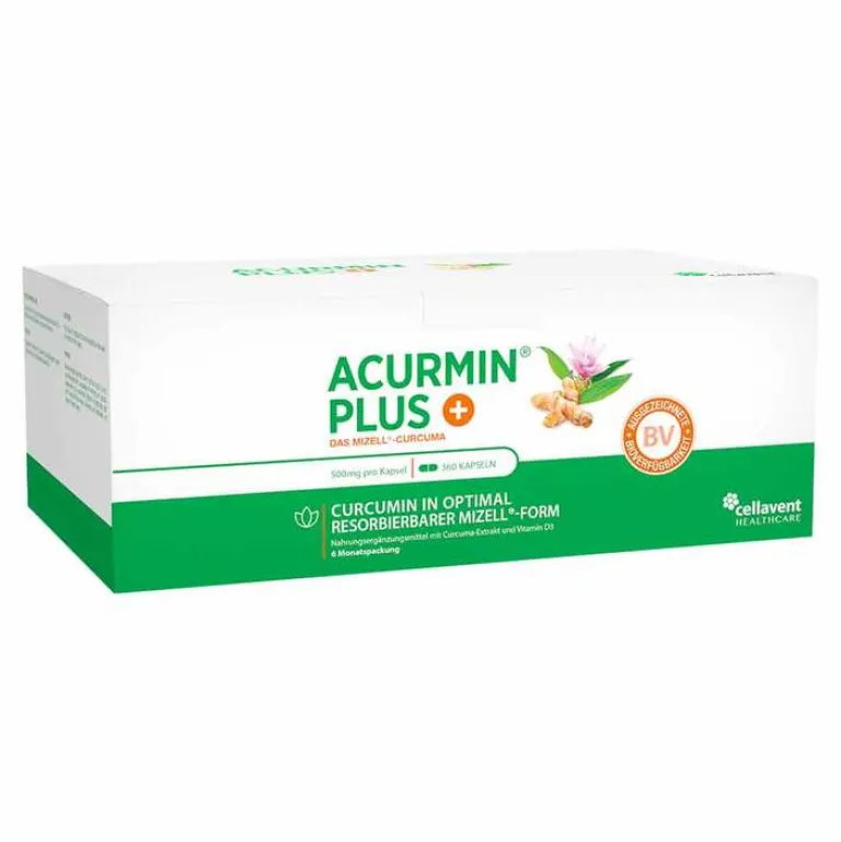 Discount Acurmin Plus Das Mizell-Curcuma Weichkapseln, 360 St Kurkuma Kapseln
