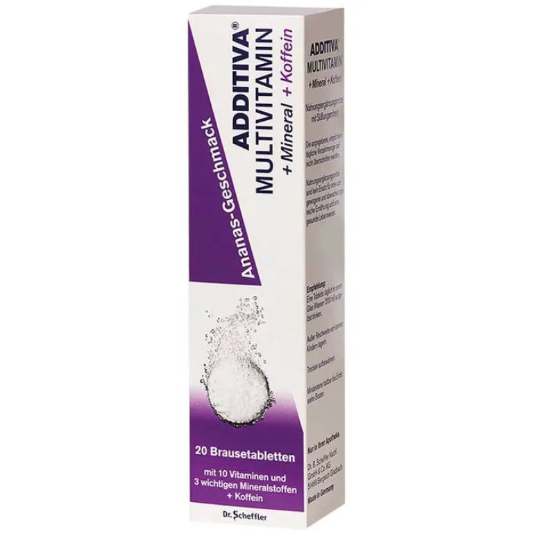 New Multivitamin + Mineral + Cofficinale Ananas R Brausetabletten, 20 St Multivitamine|Magnesium