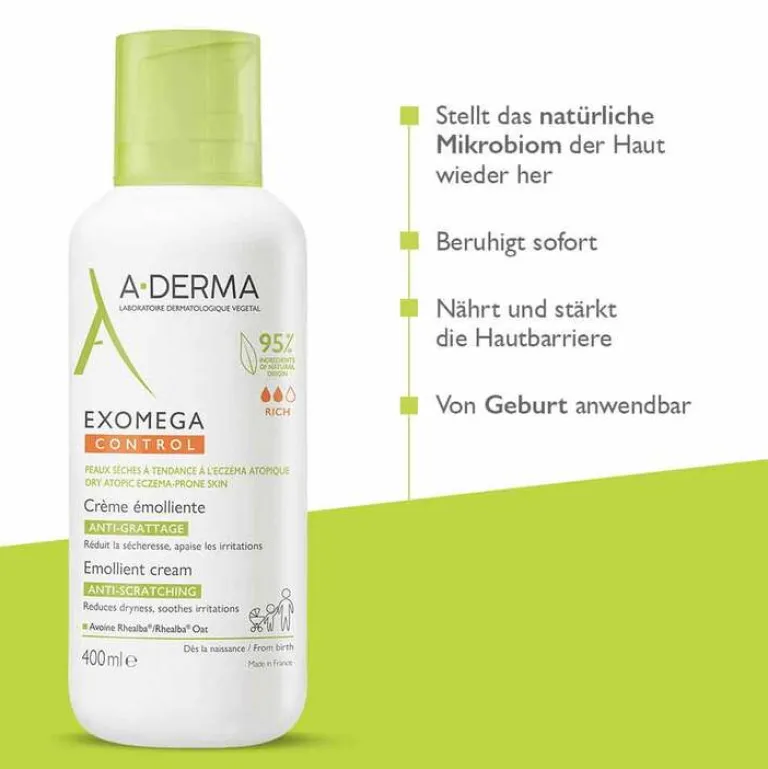 Clearance A-Derma Exomega Control Creme rückfettend, 400 ml