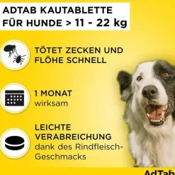 AdTab™ Kautabletten für große Hunde 450 mg 11 bis 22 kg, 3 St