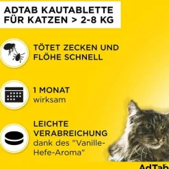 Discount Adtab ™ Kautabletten für Katzen 48 mg über 2 bis 8 kg, 3 St