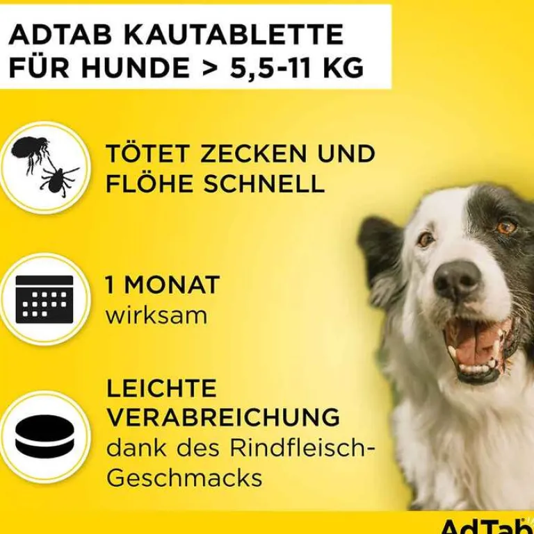 Discount ™ Kautabletten für mittelgroße Hunde 225 mg 5,5 bis 11 kg, 3 St Flöhe, Zecken & Co.