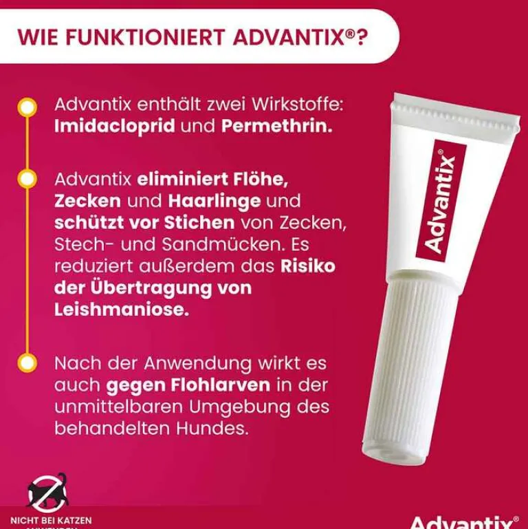 Sale Advantix Spot-on Hund bis 4 kg Lösung, 4 St