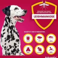 Advantix Spot-on Lösung z.Auftr.a.d.H.für Hund 40 - 60 kg, 4X6.0 ml