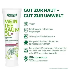 Sale Mein Teebaumöl Kariesschutz Zahncreme, 100 ml Zahnpasta & Zahncreme