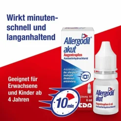Sale akut Augentropfen mit Azelastin, 6 ml Augentropfen Bindehautentzündung|Augentropfen Allergie