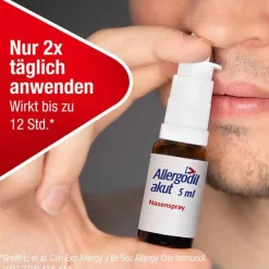 Best akut Nasenspray mit Azelastin, 5 ml Nasenspray Allergie|Allergie Medikamente