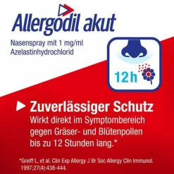Best akut Nasenspray mit Azelastin, 5 ml Nasenspray Allergie|Allergie Medikamente