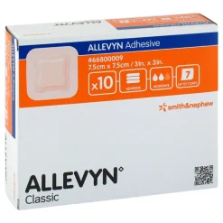 Allevyn Adhesive 7,5x7,5 cm haftende Wundauflage, 10 St