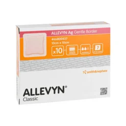Allevyn Ag Gentle Border 10x10 cm Wundverband, 10 St