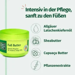 Allgäuer Latschenkiefer Fuss Butter Creme, 200 ml