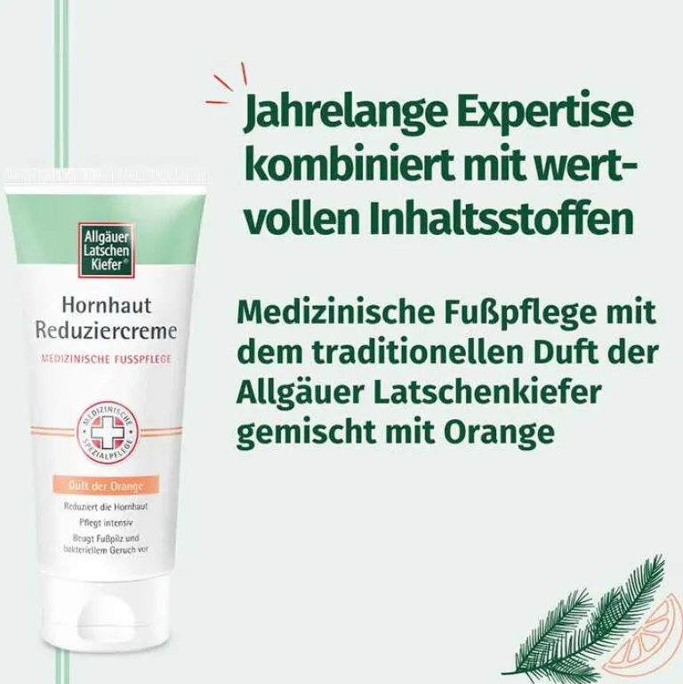 Clearance Allgäuer Latschenkiefer Hornhaut Reduziercreme Orange, 100 ml