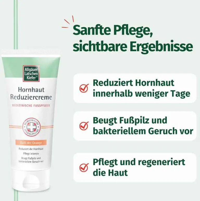 Clearance Allgäuer Latschenkiefer Hornhaut Reduziercreme Orange, 100 ml