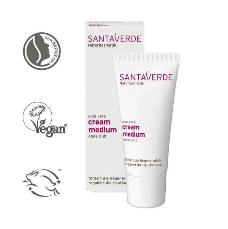 Clearance Santaverde Aloe Vera Creme medium ohne Duft, 30 ml
