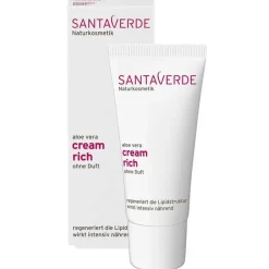 Sale Santaverde Aloe Vera Creme rich ohne Duft, 30 ml