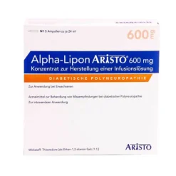 Outlet Aristo Alpha Lipon 600 mg Konzentrat zur Herstellung einer Infusionslösung, 5X24 ml