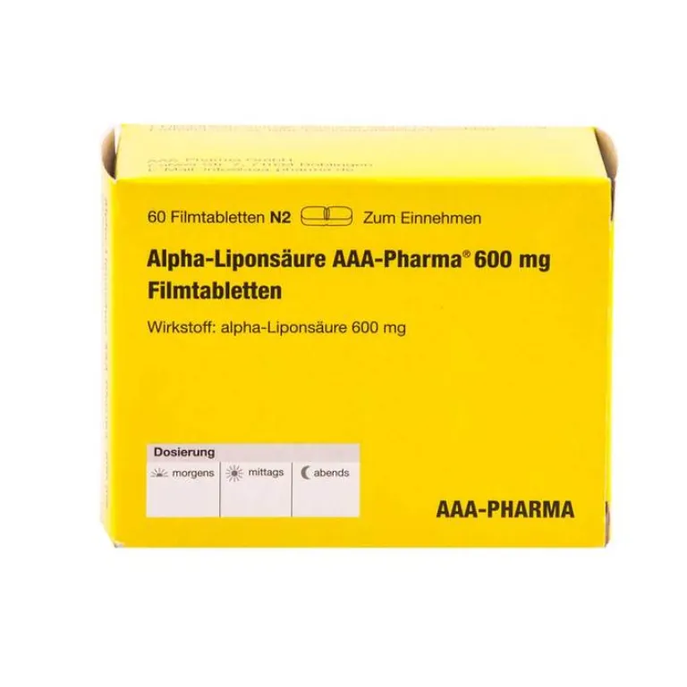 Online AAA Alpha Liponsäure Pharma 600 mg Filmtabletten, 60 St