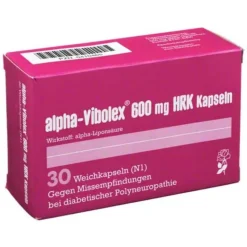 Alpha Vibolex 600 mg Hrk Weichkapseln, 30 St Medikamente
