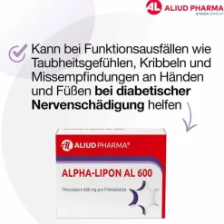 Hot ALPHA-LIPON AL 600 Filmtabletten, 60 St Medikamente|Alpha Liponsäure