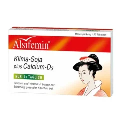 Hot Alsifemin Klima Soja + Calcium + D3 Tabletten, 30 St
