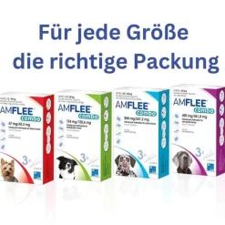 combo 67/60,3 mg Lösung zum Auftropfen für Hunde 2-10 kg, 3 St Flöhe, Zecken & Co.