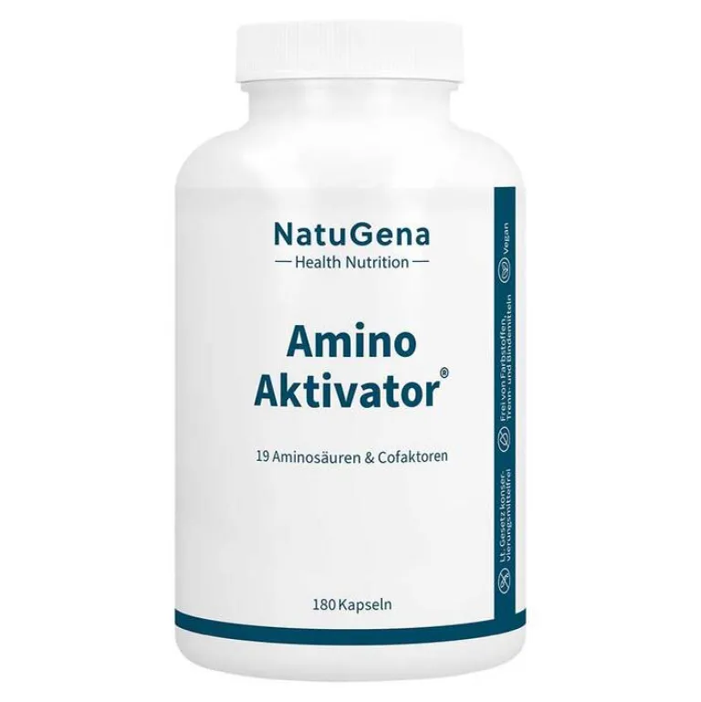 Online Natugena Aminoaktivator Aminosäuren + Vit.B6 + B9 + B12 vegan Kps, 180 St