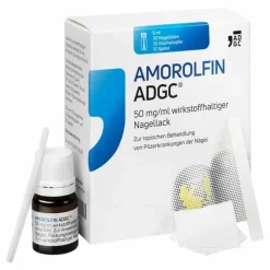 New ADGC Amorolfin 50 mg / ml wirkstoffhalt.Nagellack, 5 ml