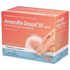 Discount Amorolfin ® 50 mg/ml wirkstoffhaltiger Nagellack, 2.5 ml Nagelpilz Lack
