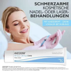 Clearance Anesderm 25 mg/g + 25 mg/g Creme + Pflaster, 5 g