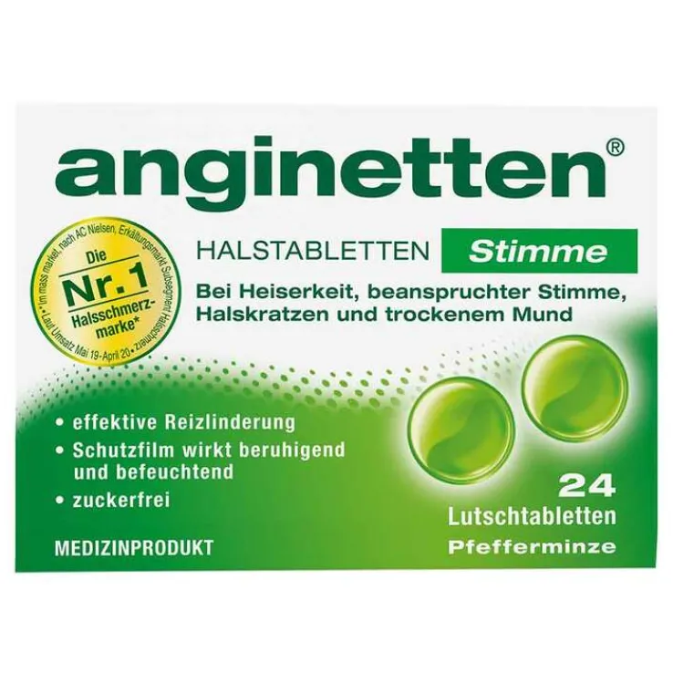 Anginetten Stimme Lutschtabletten, 24 St