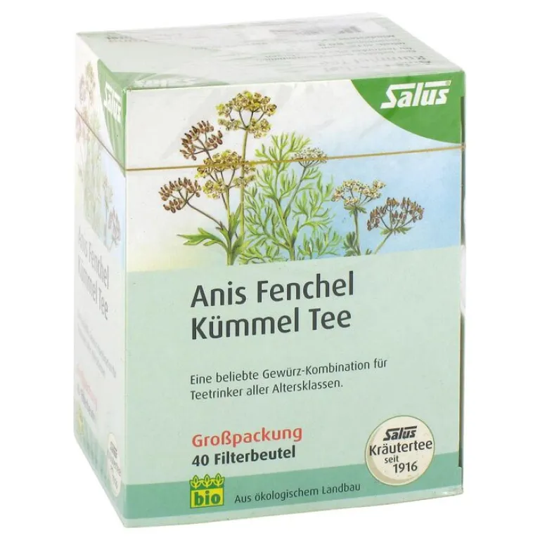 Anis Fenchel Kümmel Tee Filterbeutel, 40 St Kräutertee
