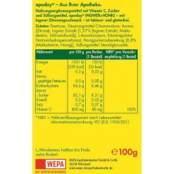 Sale Ingwer + Honig + Vitamin C Pulver, 10X10 g Vitamin C (Ascorbinsäure)