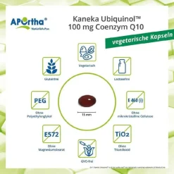 Sale Kaneka Ubiquinol 100mg Coenzym Q10 vegetarische Kapseln, 60 St Coenzym Q10