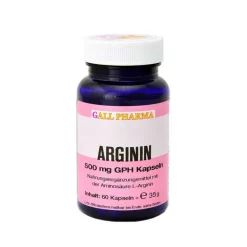 Arginin 500 mg GPH Kapseln, 60 St Aminosäuren