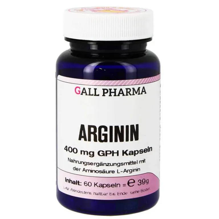Hecht Pharma Arginin 400 mg GPH Kapseln, 60 St