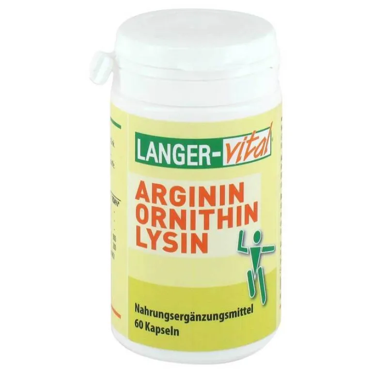 New Langner-Vital Arginin / Ornithin 1000 mg Kapseln, 60 St